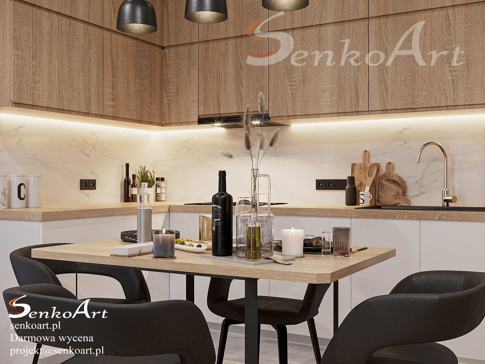 projektowanie kuchni online fot. Senkoart Design