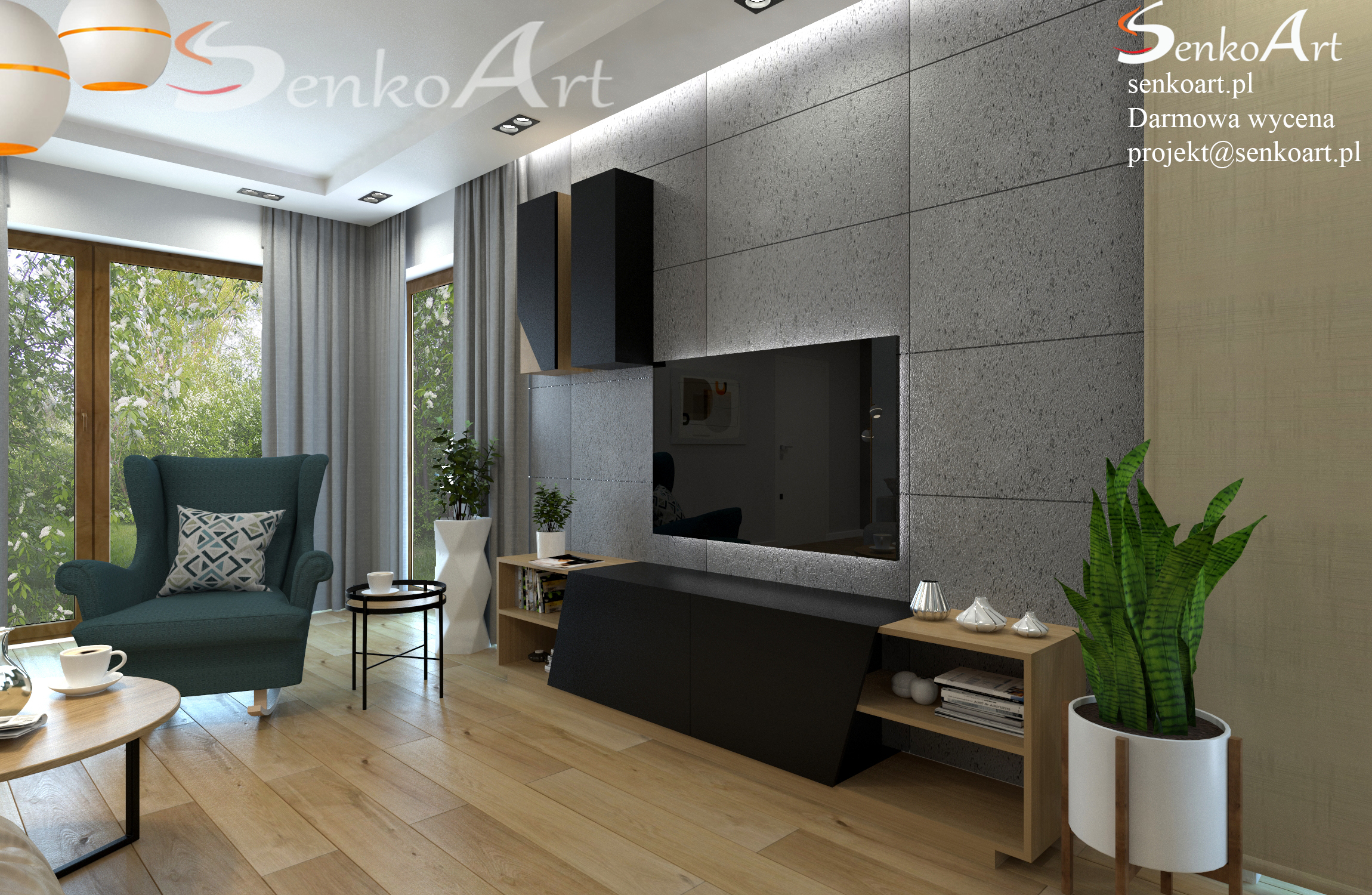 projekty salonów fot. Senkoart Design