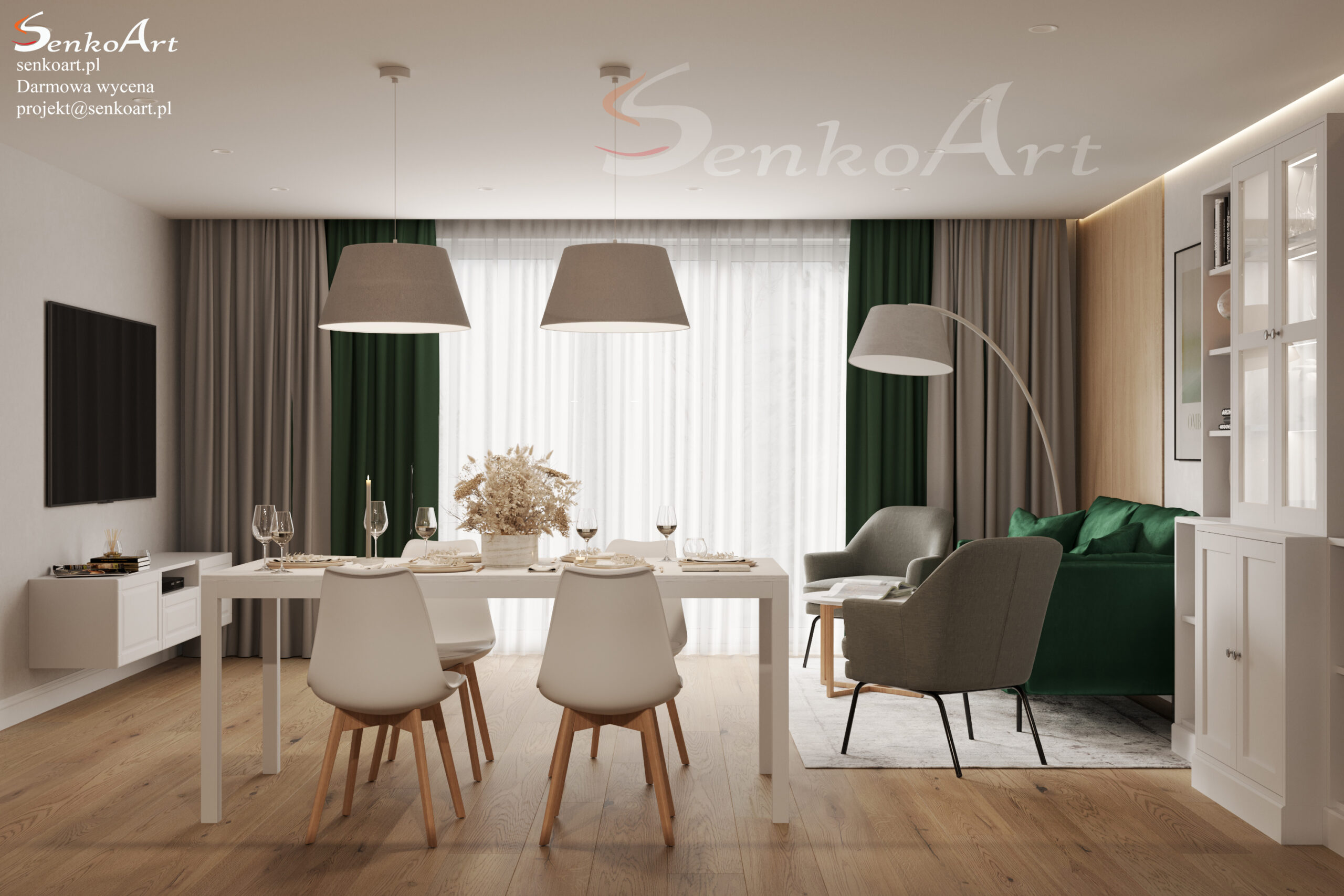 salon z jadalnią aranżacje 